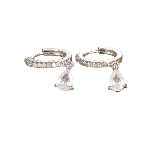 BOUCLES D'OREILLES : IRIS ARGENT